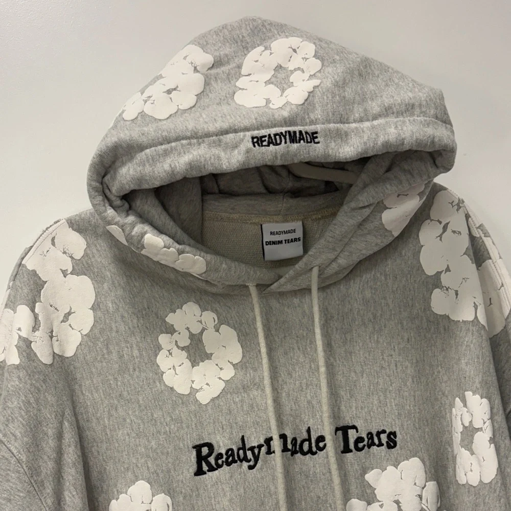 READYMADE TEARS GRAY HOODIE SWEATER.